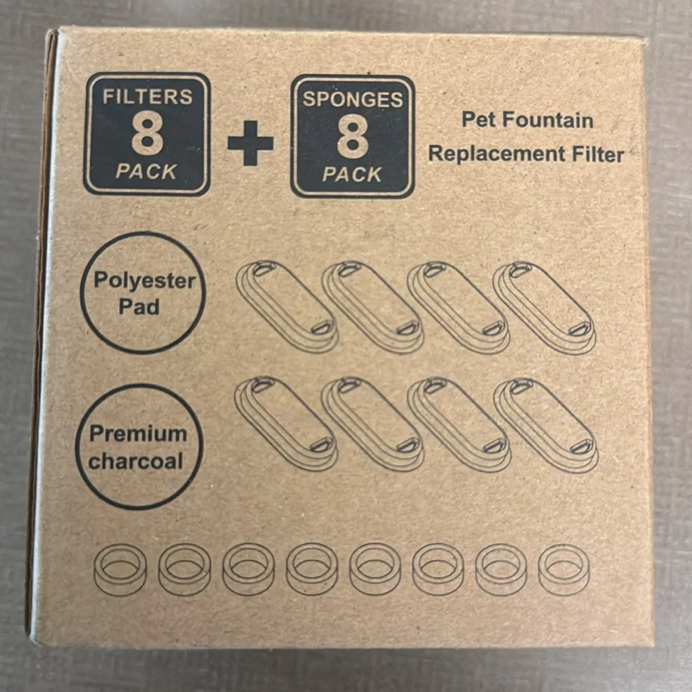 NWOT😺or small🐶 water⛲️with extra filters included! Stainless steel.